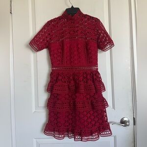 Self-portrait red dress